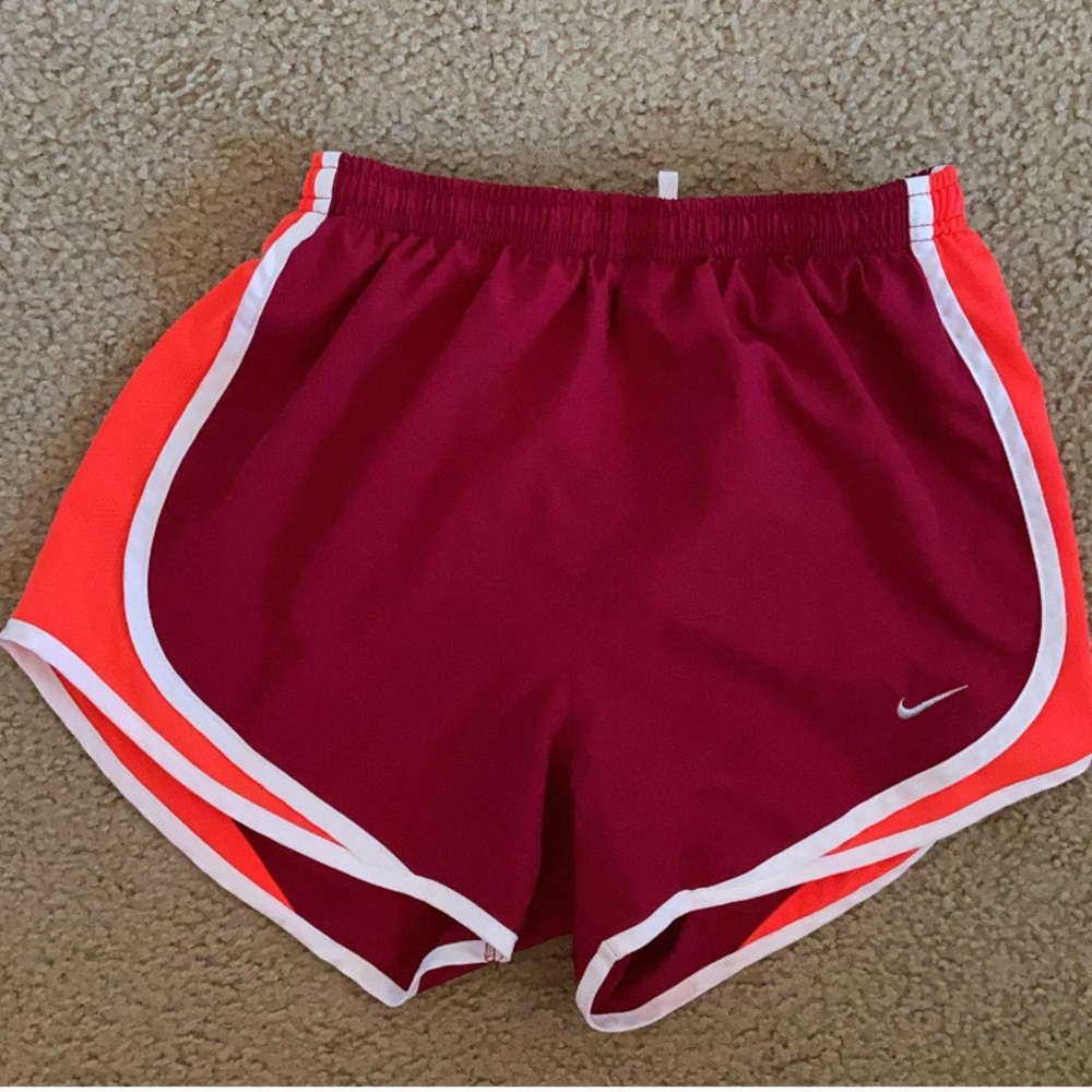 NIKE RED XS RUNNING SHORTS